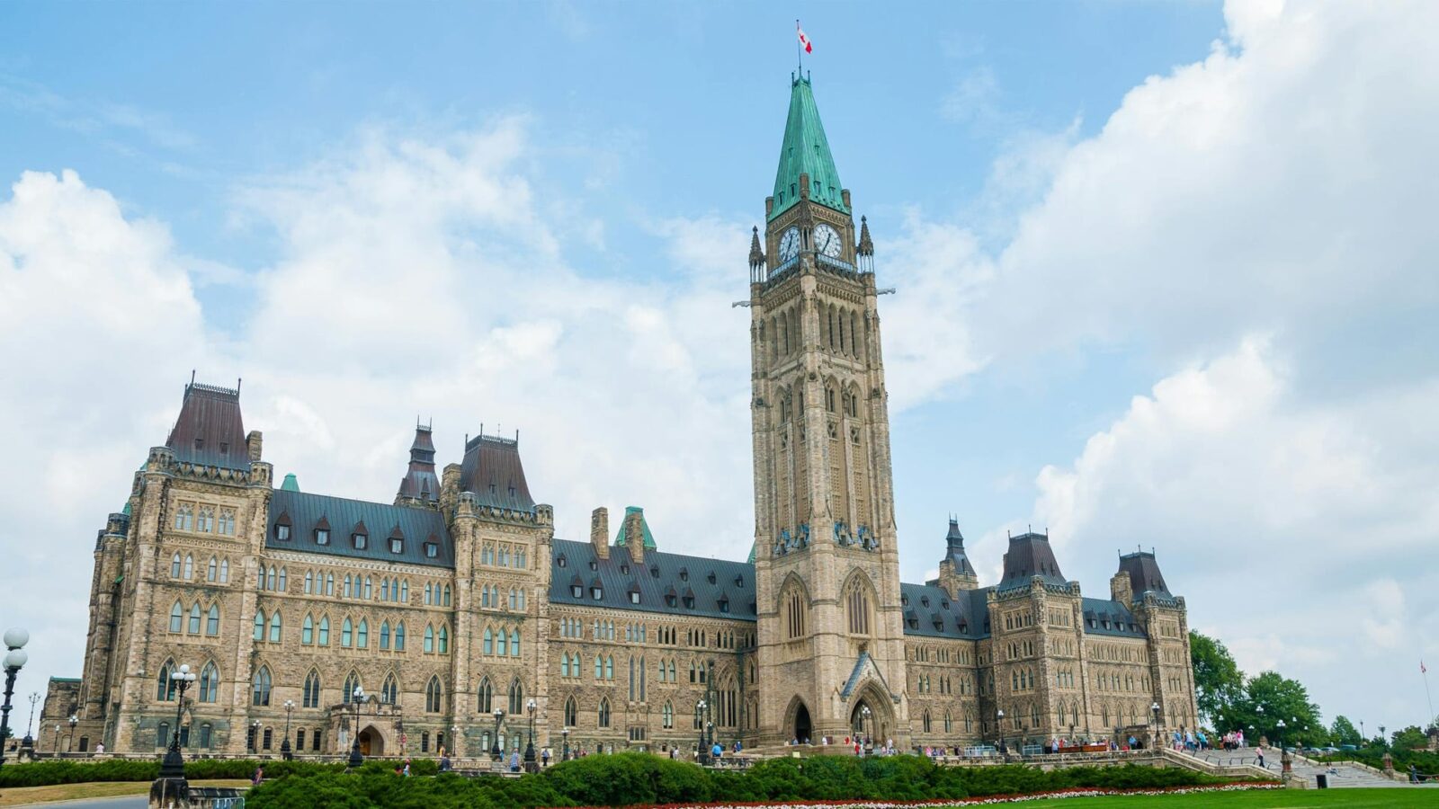 Centre Block of Parliament Hill in Ottawa